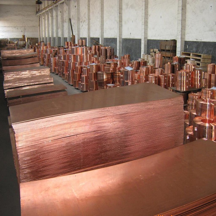 Export Custom High Quality Yellow Copper Plate Copper Plate Price 99.99 Pure Copper