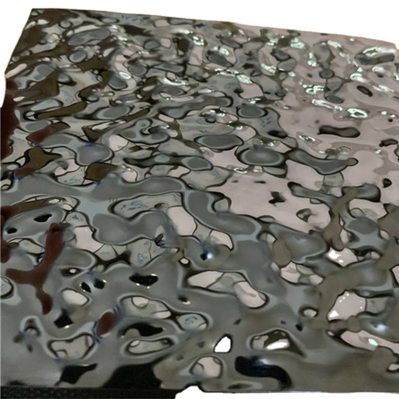 High Quality Stainless Steel Sheets Cheap 304 Sheet Water Ripple for Decoration