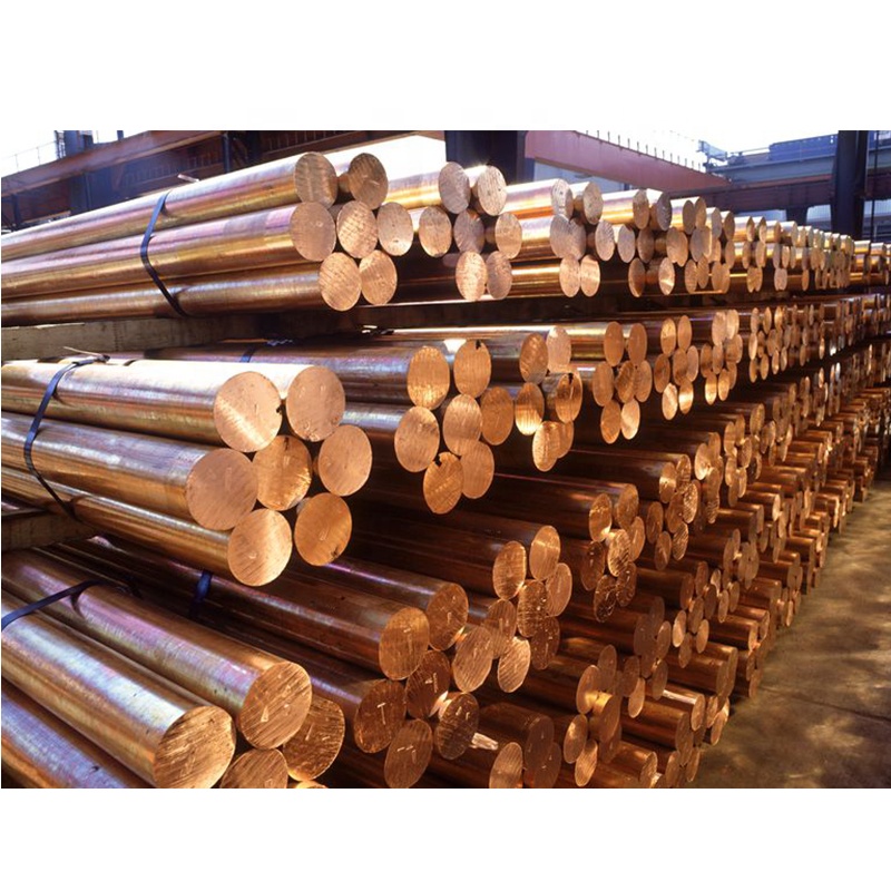 Good Corrosion Resistance Brass Copper Round Bar Copper Alloy Bar 99.9% Pure Red Copper for Sale