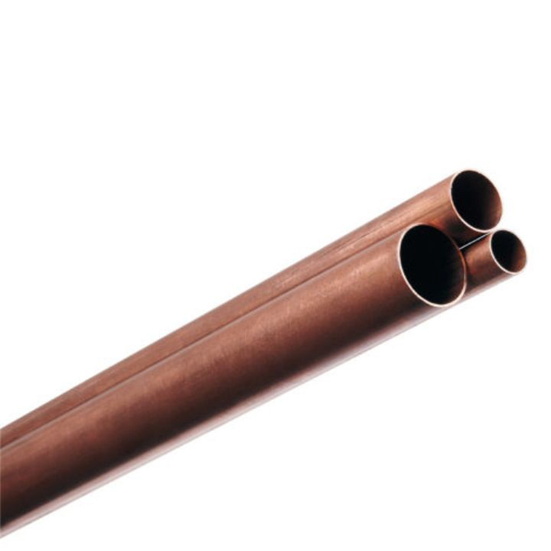 Export High Quality 40mm 22mm 15mm Straight Coared Copper Tube Pipe Air Conditioning Copper Tube