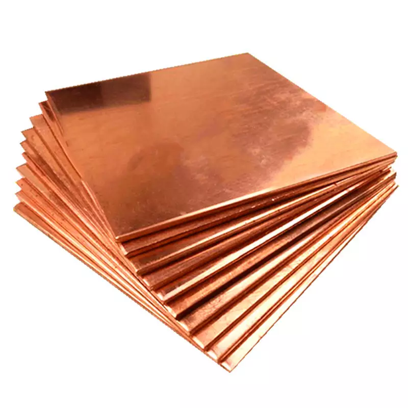 Export High Quality 99.99% Pure 0.5mm 0.8mm 1mm 3mm 4mm C12000 C11000 C18150 Customized Copper Plate Sheet